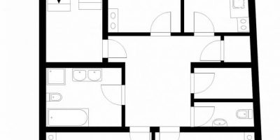 Grundriss Wohnungen 1 bis 3 Etage